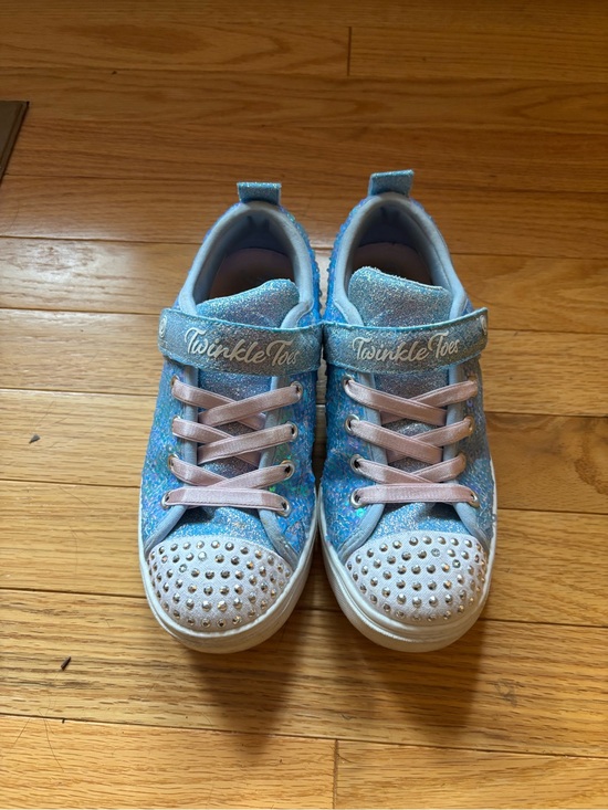 Skechers Other - Skechers Twinkle Toes Glitter Blue and Pink Light-Up Sneakers